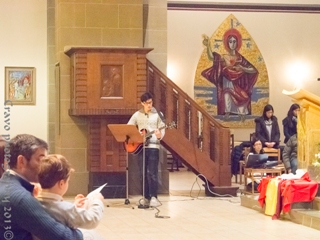 les missionnaires ont assur� l'encadrement musical de la messe