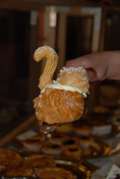 un cygne en pâte à choux