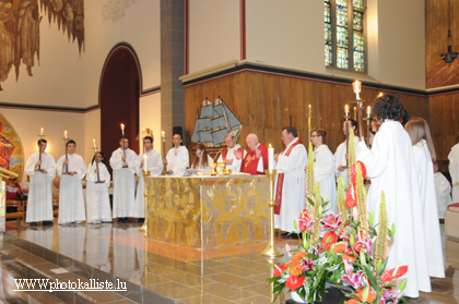 Durant la prière eucharistique