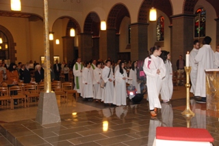 Entr�e solennelle des abb�s Laurent Fackelstein et Pierre Hencks