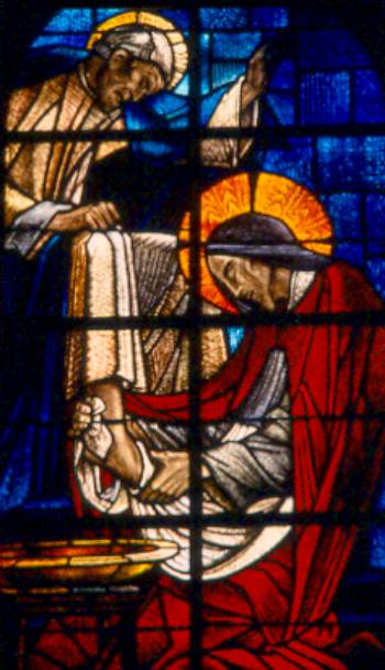 Jésus donne une leçon d'humilité