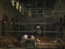 Les premiers échfaudages de l'église