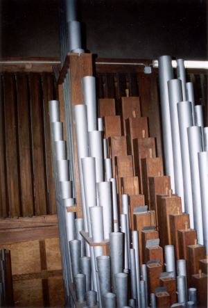 Pheifen und Schwellwerk im Hintergrund