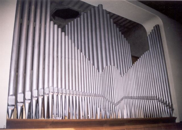 Vorderansicht der Orgel von Haupt