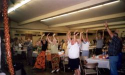 Les paroissiens de St Claude ont organis� une tr�s belle f�te en l'honneur des JMJ