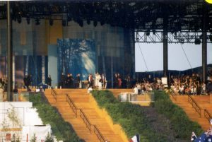 Le Pape au d�but de la veill�e � Downsview